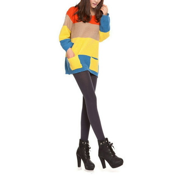 GOOHOCHY 1Set Women Thick Warm Tights Grey Cotton Support Tights for Autumn and Winter