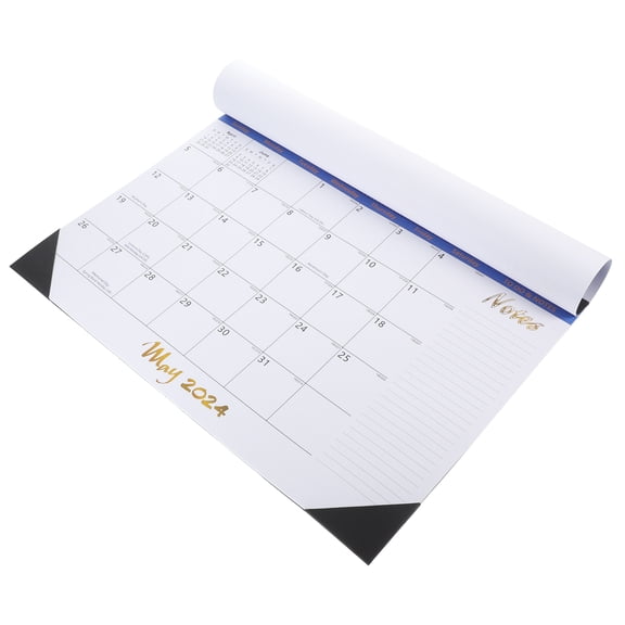 FUTUREORYY Daily Calendar Wall Calendar Paper Golden 1Pack