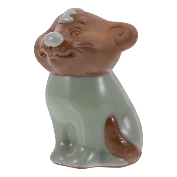 GOOHOCHY 1pc Ceramic Tea Pet Figurine Home Decor for Tea Table Decoration and Collection