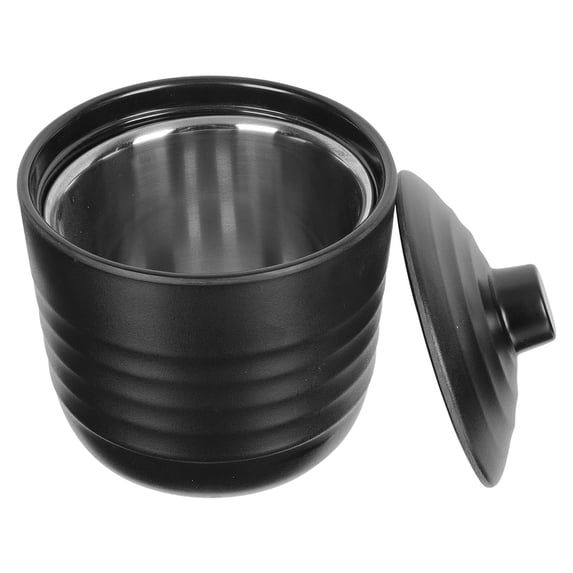 GOOHOCHY Black Kitchen Miso Soup Bowl - Noodle Bowl for Everyday Use, Practical and Stylish Tableware