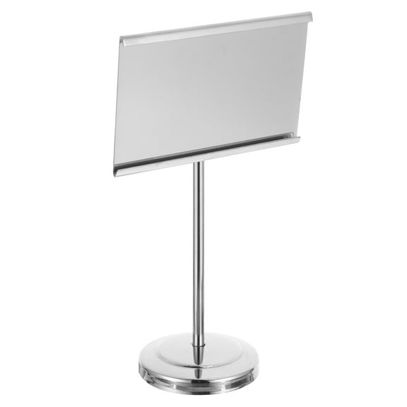 GOOHOCHY 1pc Metal Base Menu Folder Table Holder Meal Menu Rack Table Number Holder
