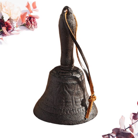 GOOHOCHY 2 Count Antique Rusty Hand Holding Bell Ring Bells Baby