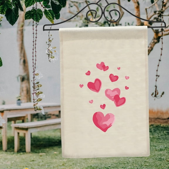 GOOHOCHY 2 PC Garden Flag Holders for Small Flags Outdoor Rack Black