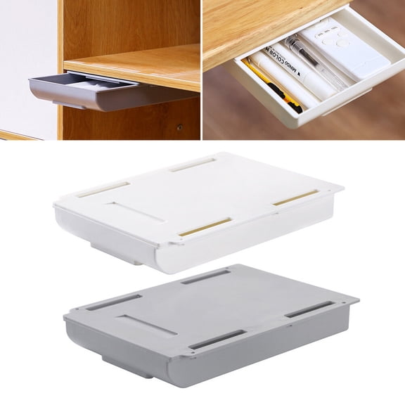 GOOHOCHY 2 PCS Hanging Wall Storage Box Container Convenient Drawer Design Office
