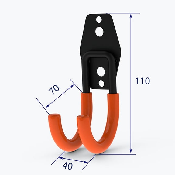 GOOHOCHY  2 PCS Multi-function Hooks Wall Organizer Metal Tool