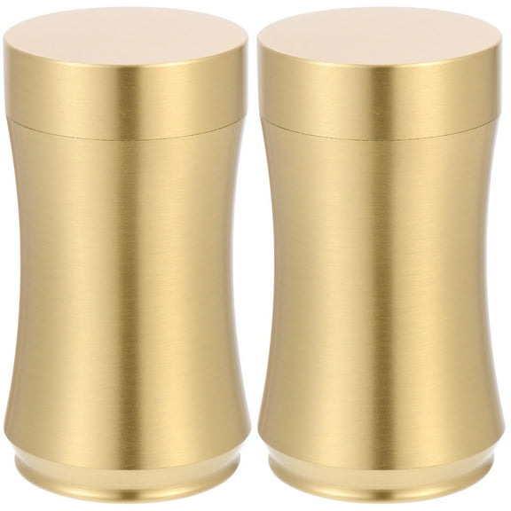 GOOHOCHY  2 PCS Sealing Tea Leaf Container Pure Copper Storage Jar Loose-leaf Canister