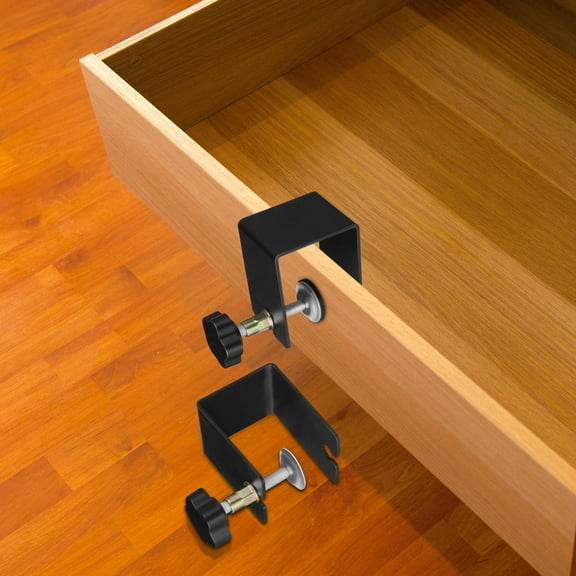 GOOHOCHY 2 Pcs Adjustable C Clamps For Woodworking Heavy Duty Drawer Fixing Clamp Cabinet Installation Clamp For Desk And Table Mounting