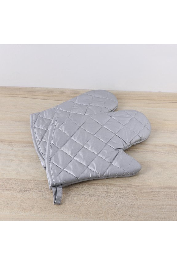 2 Pcs Anti-scalding Gloves Heat and Cold Resistant Silver Coated