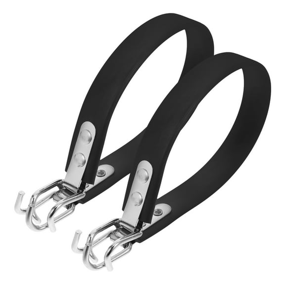 FUTUREORYY Battery Carrier Strap Black Car Straps 2Pcs 16.7X1.0X0.8In