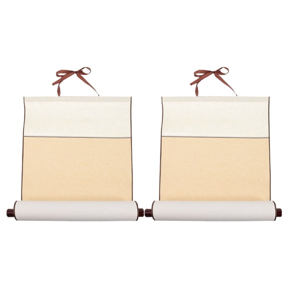 GOOHOCHY 2-Pack Blank Paper Rolls 70x30 cm for Drawing, Painting, Writing, and Art Projects