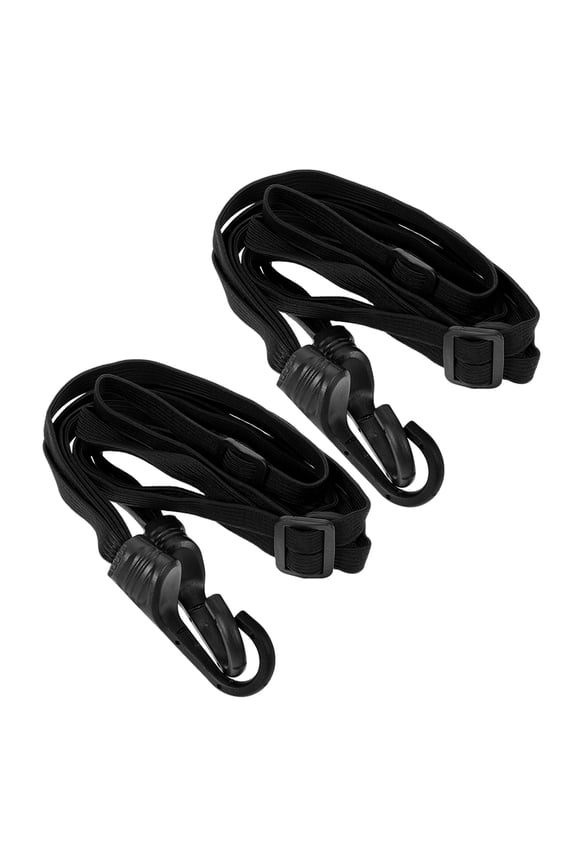 2-Pack Motorcycle Cargo Straps with Elastic Bands for Secure Luggage Tie-Down and Transport