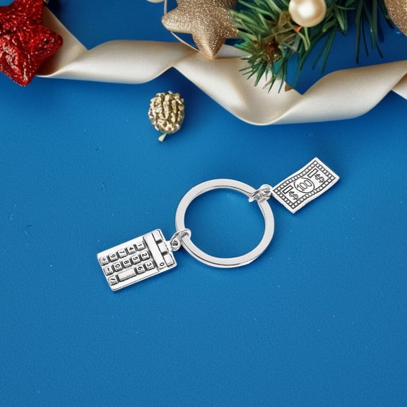 GOOHOCHY 2 Pcs Calculator Keychain Financial Analyst