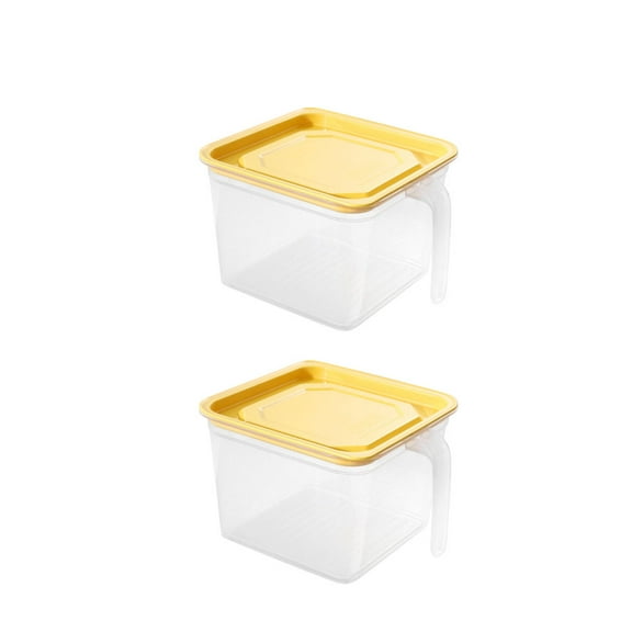 GOOHOCHY  2 Pcs Crisper Kitchen Items Free Shipping Storage Container Handle