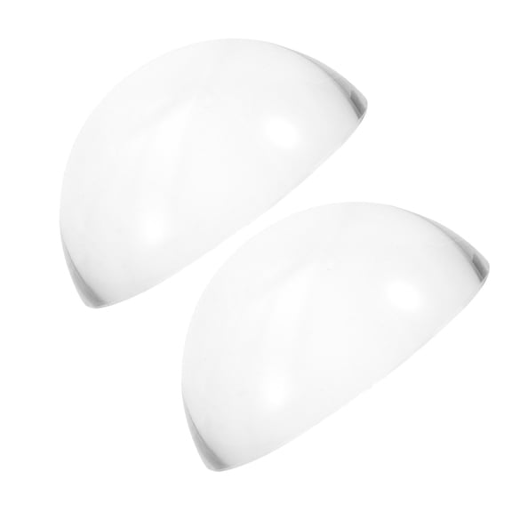 GOOHOCHY 2 Pcs Crystal Hemisphere 4.00X4.00X2.00CM Transparent