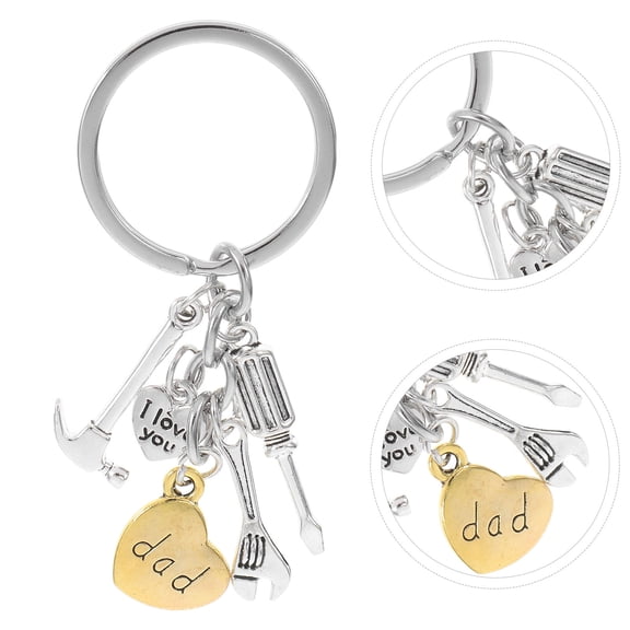 GOOHOCHY Keychain Zinc Alloy 2Pcs 2.9X1.2X0.1In