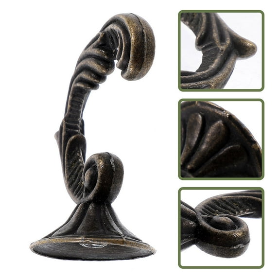 GOOHOCHY  2 Pcs Decorative Hook Wall Mount Coat Hooks Clothes