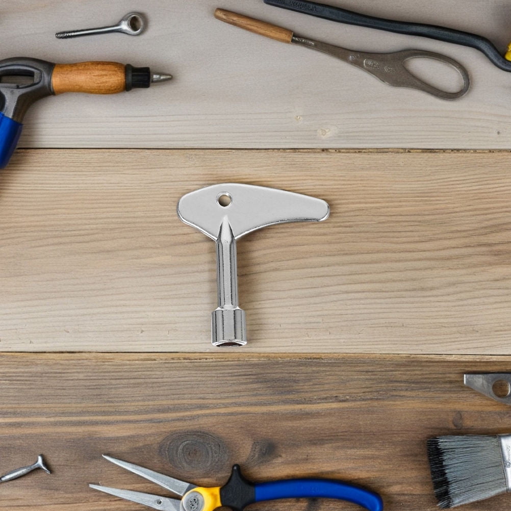 OUNONA 6PCS Triangle Spanner Key Metal Triangular Lock Keys Socket Universal Utility Keys For Elevator Emergency Lift Door Triangle Panel Lock