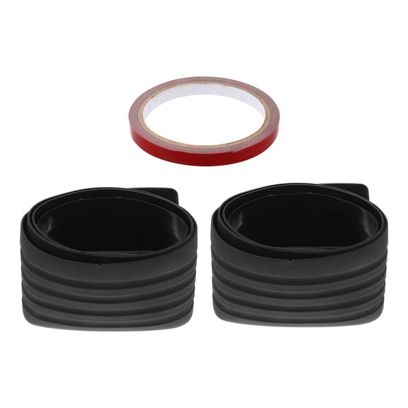 FUTUREORYY Aging Resistance Rubber Bumper Protector Black 2Pcs 90x8cm