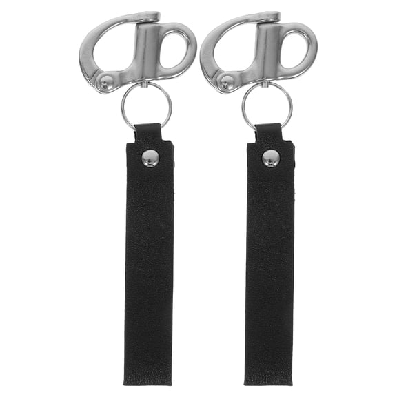 GOOHOCHY  2 Pcs Firefighter Quick Release Shackle Carabiner Heavy Duty Locking