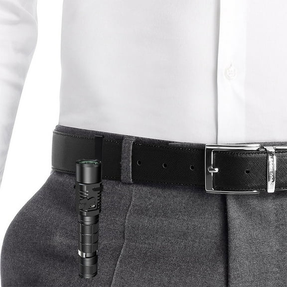 GOOHOCHY 2 Pcs Flashlight Belt Clips Metal Flashlight Pocket Clips Pen Light Clip Flashlight Attachment For Flashlight Pen Lights