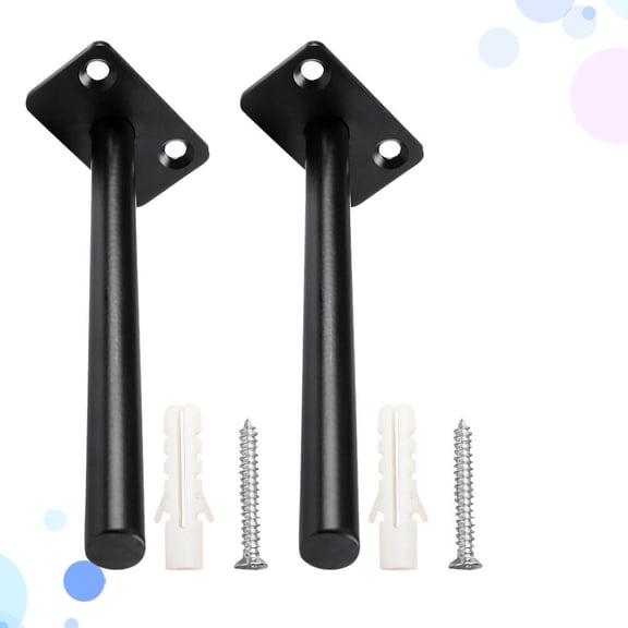 GOOHOCHY 2 Pcs Floating Shelf Bracket Wall Mounted Brackets Heavy Duty Hidden Worktop