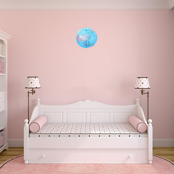 GOOHOCHY 2 Pcs Globe Map Lampshade Party Decoration Lanterns Travel