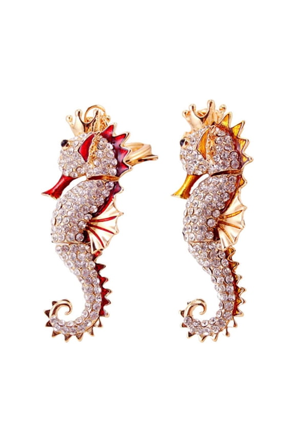 2-Pack Sea Animal Keychains, Assorted Colors, Lightweight Accessories for Keys, Bags, and Everyday Decoration