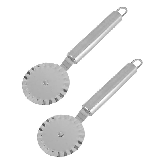 HINTRMENT Silver Cake Cutters 2Set 7.4x2x0.8in