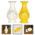 thumbnail image 1 of GOOHOCHY  2 Pcs Lotus Floral Vase Ceramic Multipurpose Temple Offering, 1 of 8