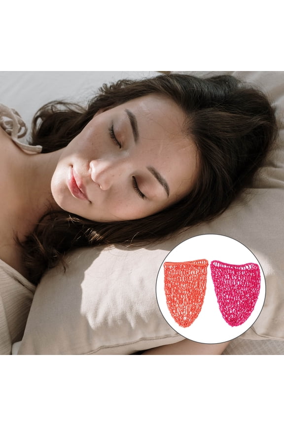 2 Pcs Mesh Crochet Hair Net Hats Nets for Women Miss Women's