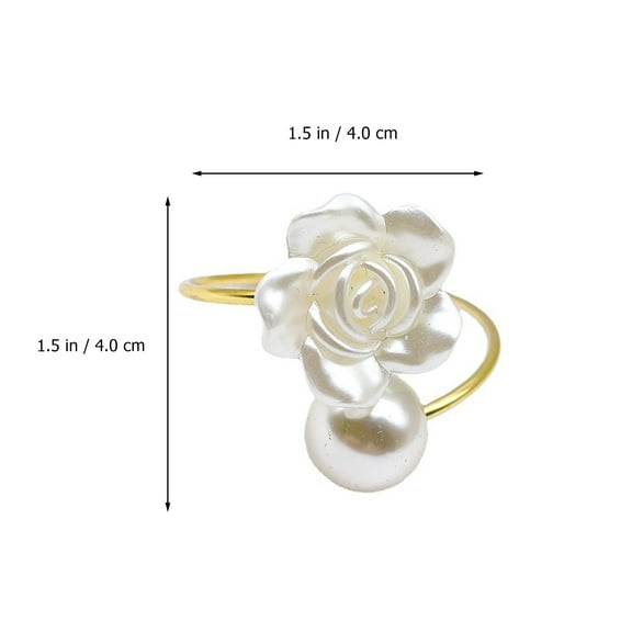 GOOHOCHY  2 Pcs Napkin Adjustable Buckle Wedding Rings Elegant Holders Banquet