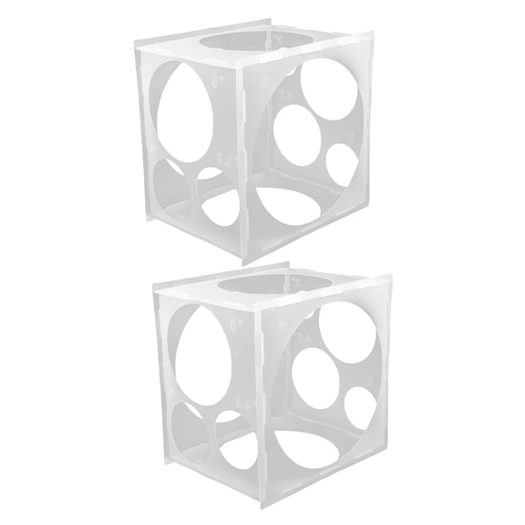 GOOHOCHY 2 Pcs Plastic Balloon Box Balloon Size Measurement Tool Balloon Size 11-hole Tester Case Detachable Measurement Tool