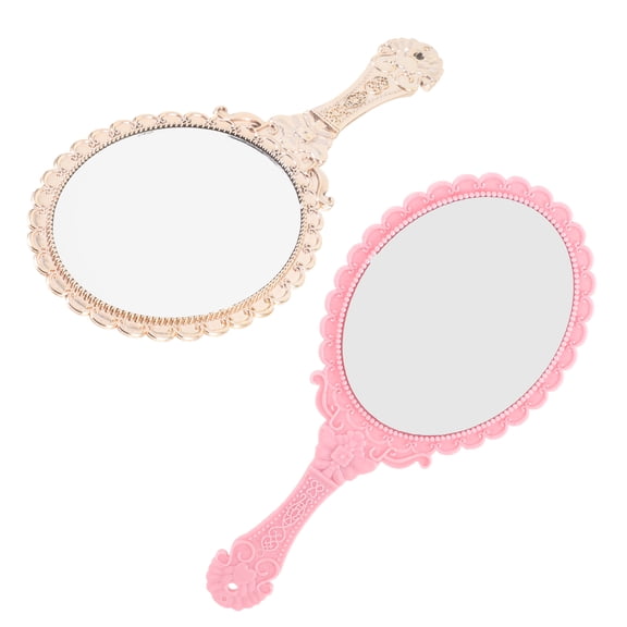 GOOHOCHY 2 Pcs Pocket Mirror Vanity Mirror High-definition Mirror Travel Miss 11.2X25CM