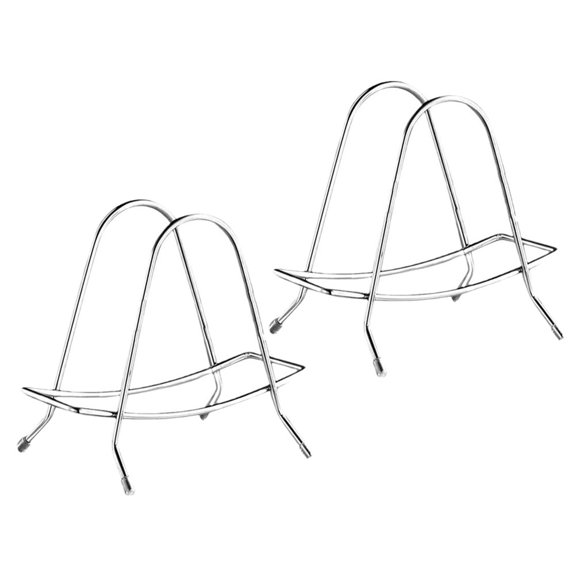 GOOHOCHY 2 Pcs Pot Chopping Board Stand 17.50X15.00X11.50CM Silver