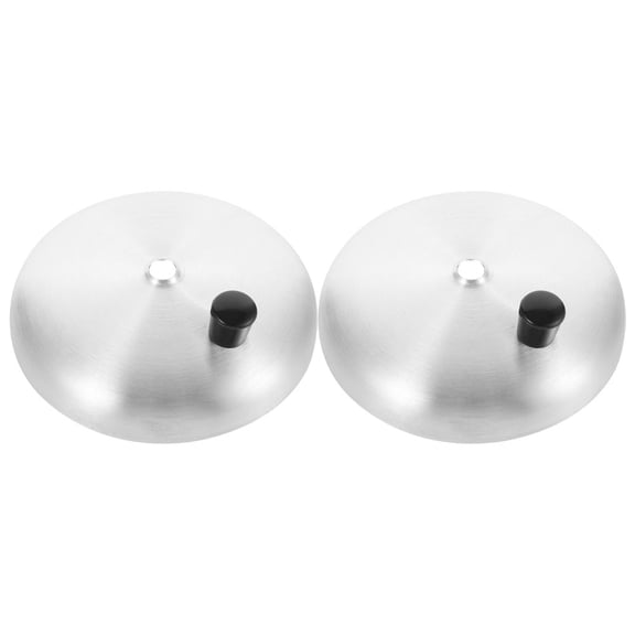 GOOHOCHY 2 Pcs Pot Cover Parent-child 16.00X16.00X4.00CM Silver