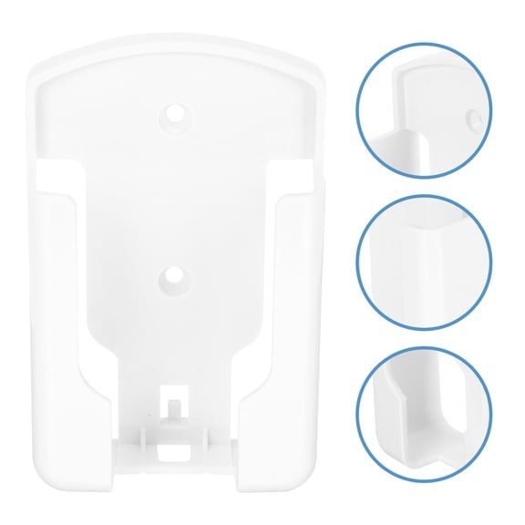 Mobutofu 2Pcs White Self Adhesive Remote Controller Holder Wall Mounted Storage Rack for Home Use Smooth Opening