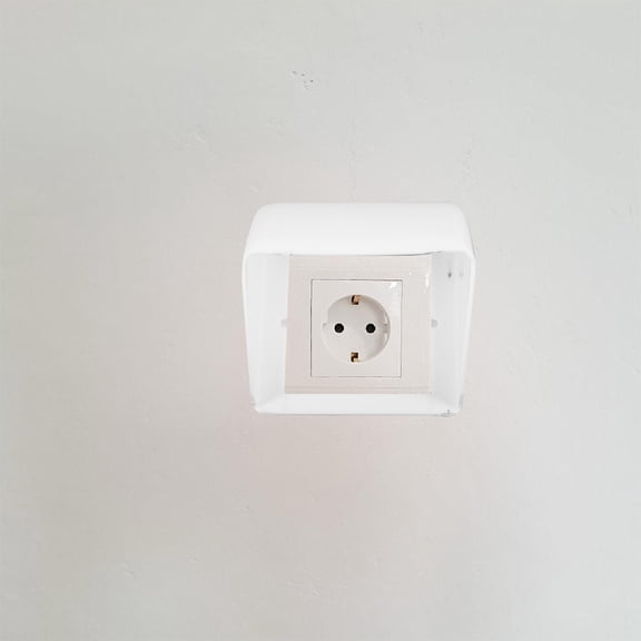 GOOHOCHY 2 Pcs Single Outlet Covers Box Weatherproof Outlet Box Outdoor Electrical Outlet Covers Baby Safety Plug Protector For Socket Receptacle Home Improvement