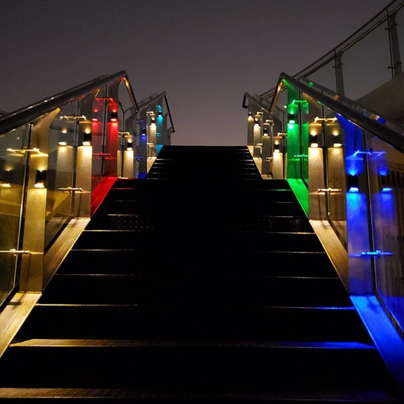 GOOHOCHY 2 Pcs Solar Wall Light Lighting Outdoor for The Garden