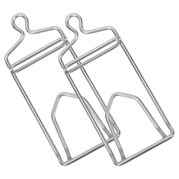 GOOHOCHY 2 Pcs Stainless Steel Duck Hook 30.00X12.50X5.00CM Silver