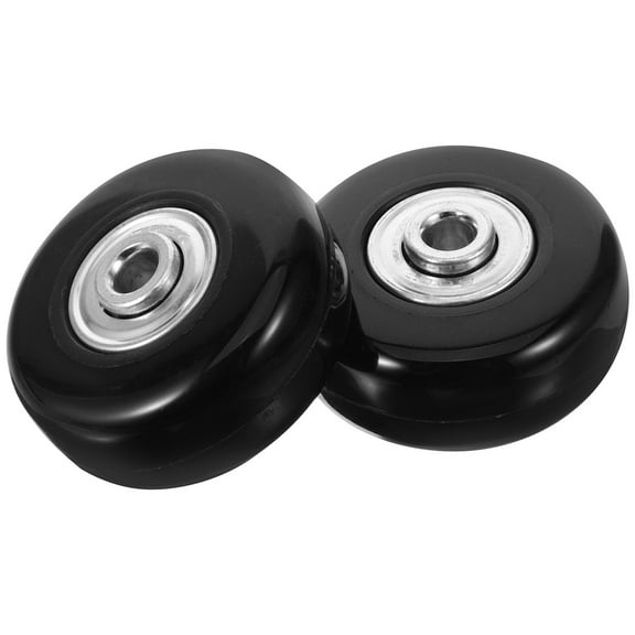 GOOHOCHY 2 Pcs Suitcase Wheels Replacement Universal Luggage Spare Caster Travel Black