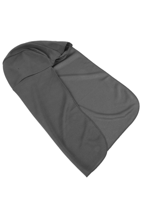 Neck Shade Caps Dark Grey Mesh Fabric 2Pcs 16.5x9in