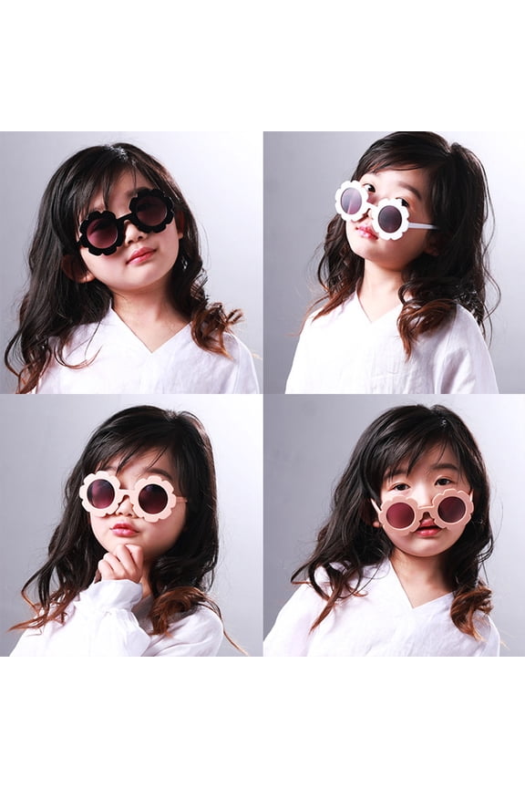 2 Pcs Sunglasses for Kids Sunflower Design Child Toddler