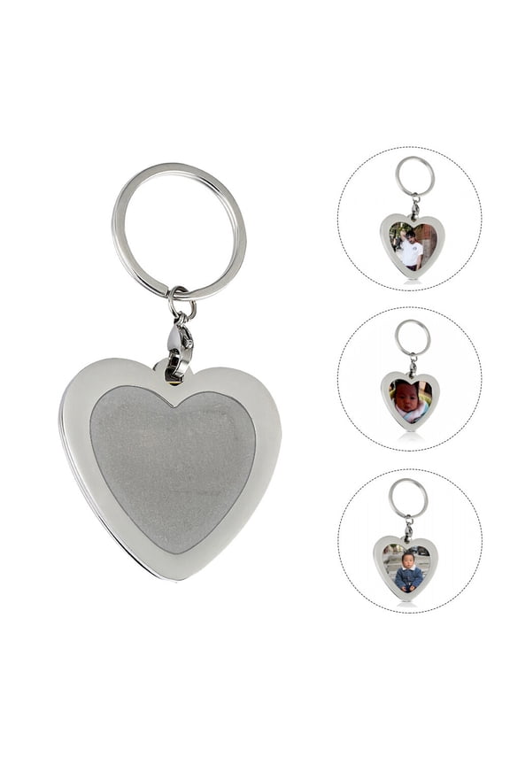 2-Pack Taoxin Photo Frame Keychains, Metal Key for and Keepsakes