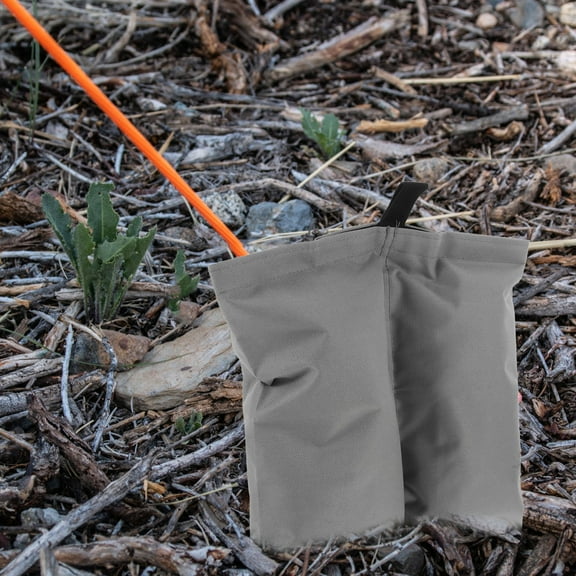 FUTUREORYY sand anchor bag 2pcs Heavy Duty Sandbags Grey Oxford Cloth for Outdoor Camping
