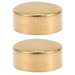 FUTUREORYY 2-Pack Round Stainless Steel Handrail End Caps Tube Protectors for Metal Railings