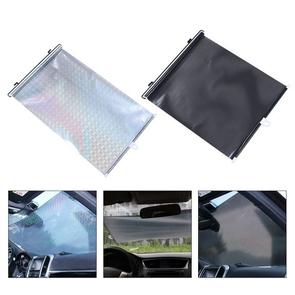 GOOHOCHY 2 Pcs UV Windshield Cover for Sun Visor Screen 60X40cm
