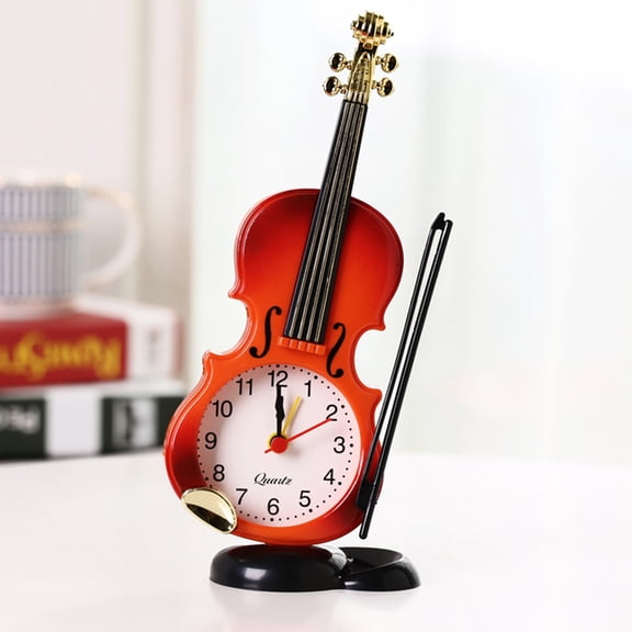 GOOHOCHY  2 Pcs Violin Alarm Clock Battery-free Punctual Morning Call