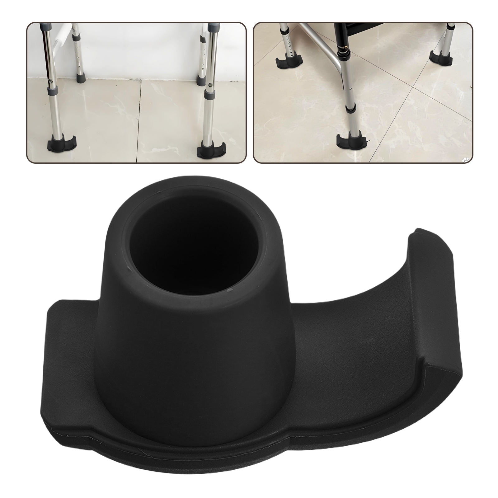 GOOHOCHY Walker Skis Glides for Seniors with and Nylon Material Black Color Ensuring Comfort and Safety for Sleigh Use