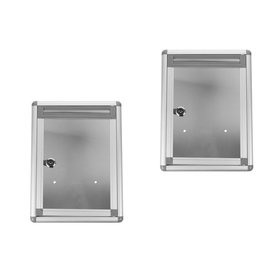 GOOHOCHY  2 Pieces Boxes Wall-mounted Voting Factory Suggestion Staff