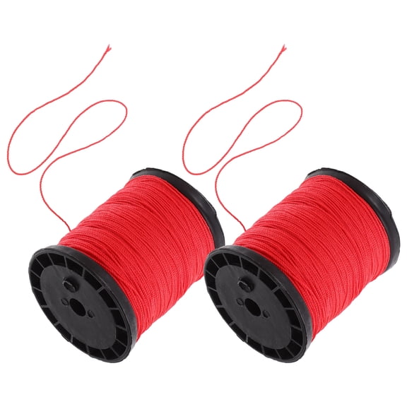 GOOHOCHY Twisted Construction String Red 2 Rolls 80M Per Roll